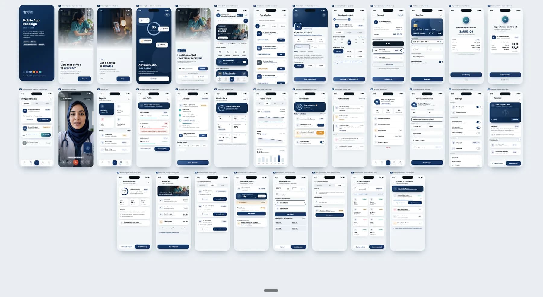 Mobile app UI/UX screens (Swift & Kotlin)